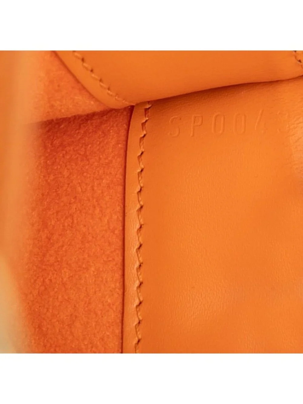 Louis Vuitton Epi Pochette Dumilune Handbag Orange Leather